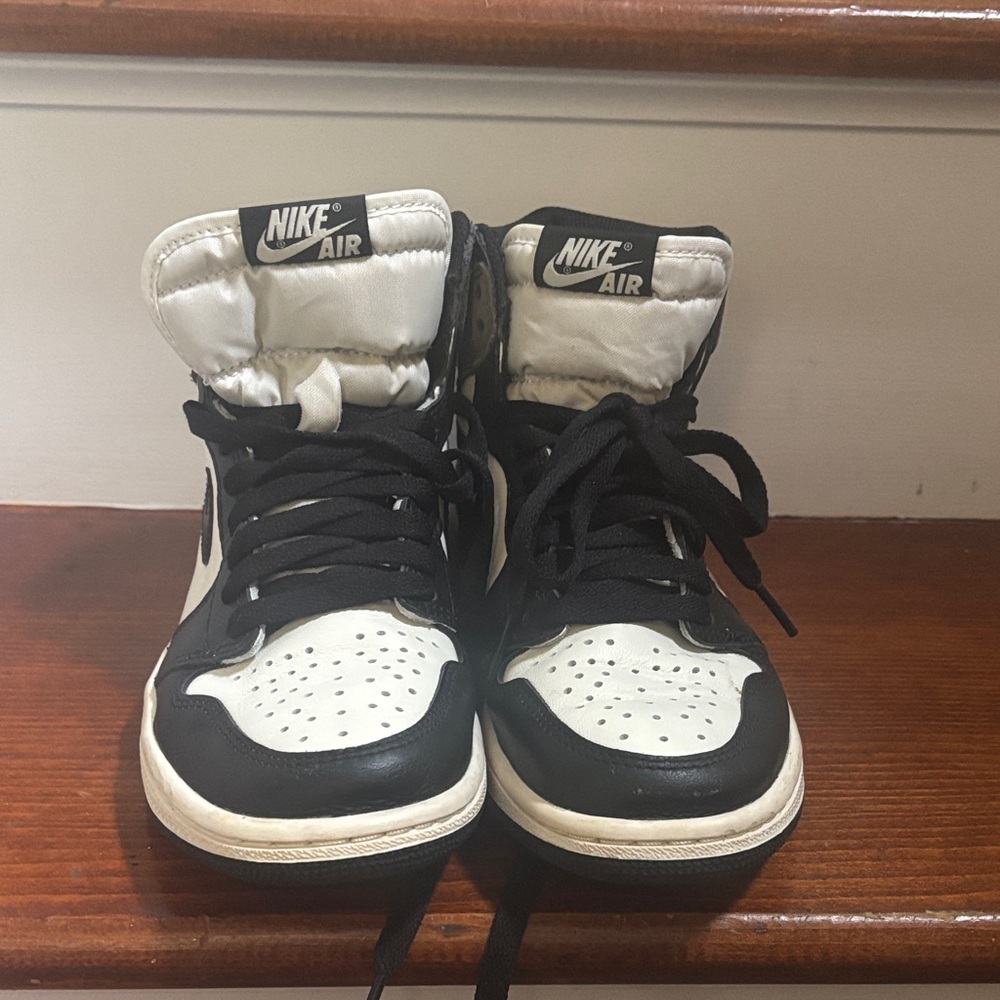 Nike Air High-Top Black and White Sneakers